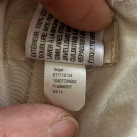 Mossimo Women Crotchet Short Boho Breach Hippie Resort Swim Festival Cream Small - Picture 5 of 6